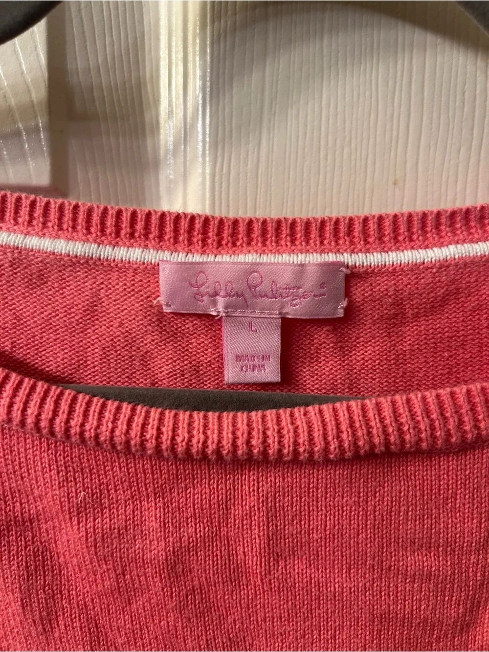 LILLY PULITZER MARIELLE SWEATER A MONOGRAM, SIZE L - Picture 3 of 6